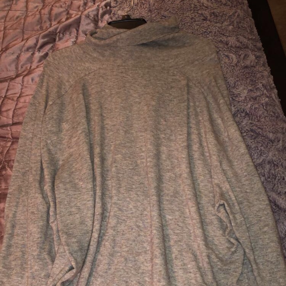 Oversized grey sweater dress
